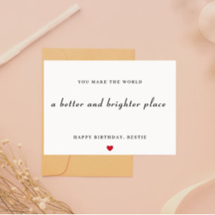 Bonne carte de bestie d'anniversaire