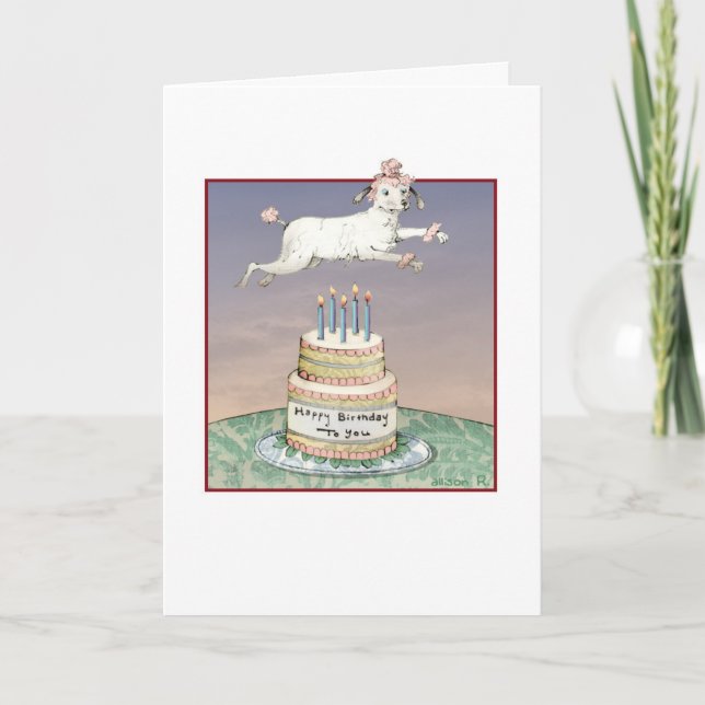 Bonne carte de caniche d'anniversaire (Devant)