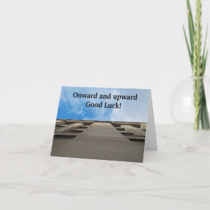 Bonne carte de chance vers le haut Bureau professi