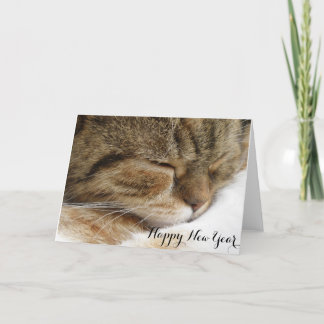 Bonne carte de chat du Nouvel An