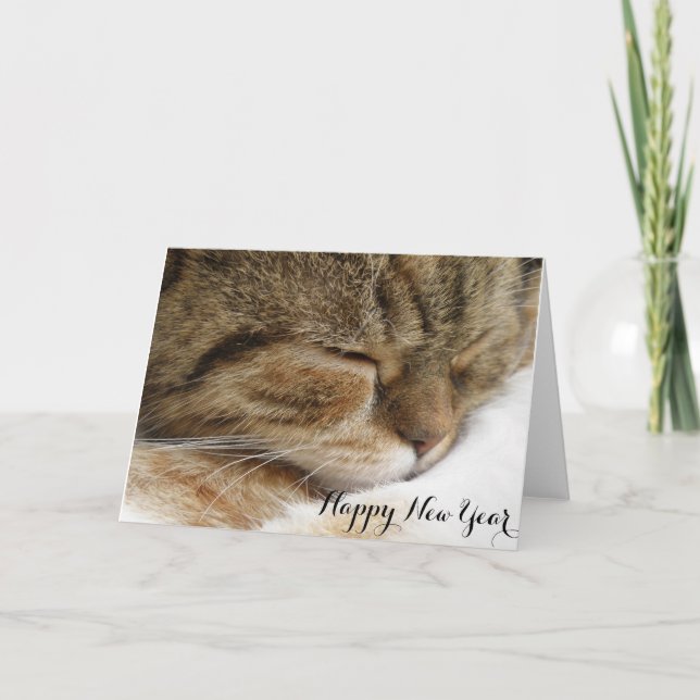 Bonne carte de chat du Nouvel An (Devant)