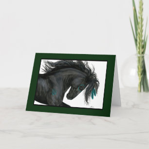 Bonne carte de cheval d'anniversaire par Bihrle