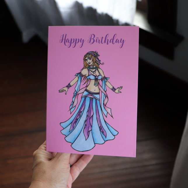 Bonne carte de danse du ventre d'anniversaire (Créateur téléchargé)