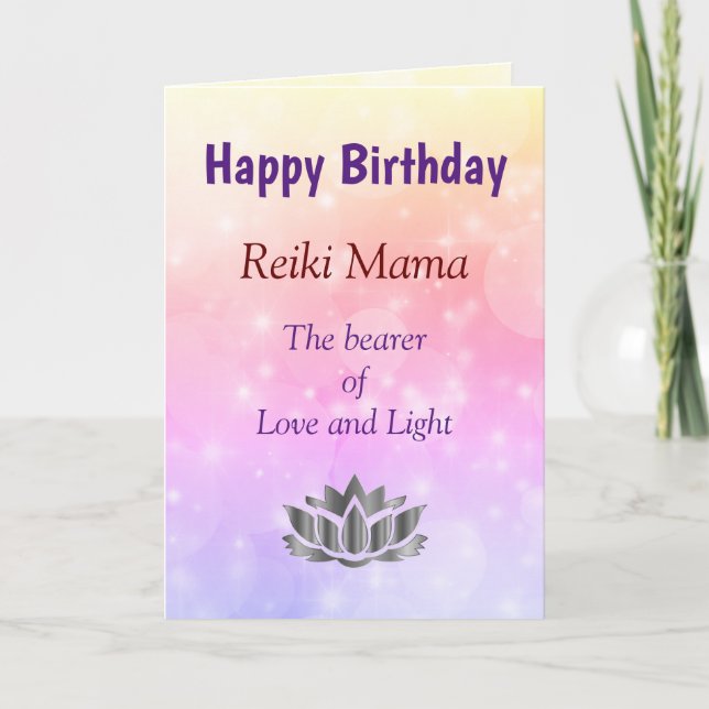 Bonne carte de design pour Reiki Mama anniversaire (Devant)