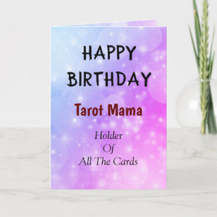 Bonne carte de design Tarot Mama anniversaire