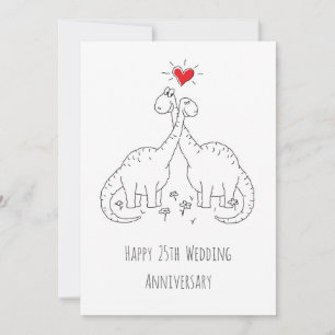 Bonne carte de dinosaures du 25e anniversaire du M