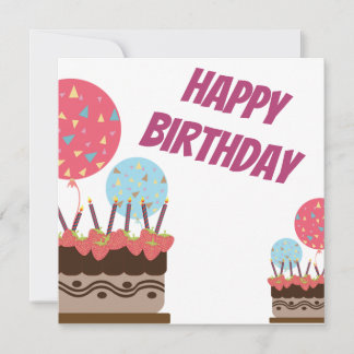 Bonne carte de fête d'anniversaire