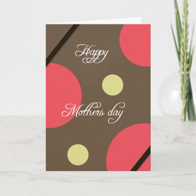 Bonne carte de fête des mères (Devant)