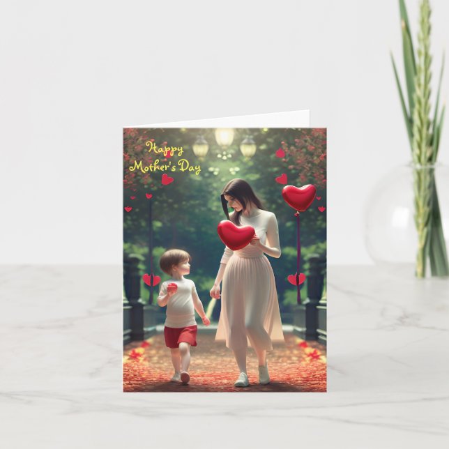 Bonne carte de fête des mères (Devant)