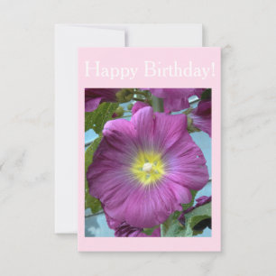 Bonne carte de fleurs d'anniversaire