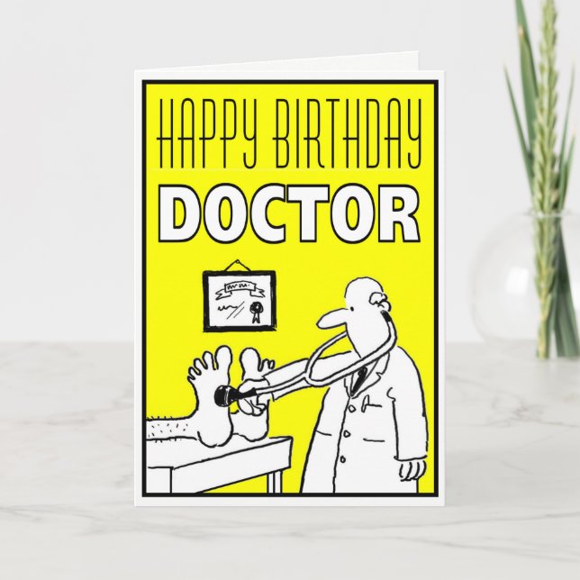 Bonne carte de médecin d'anniversaire pour personn (Devant)