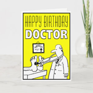 Bonne carte de médecin d'anniversaire pour personn