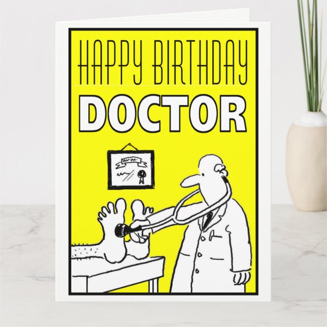 Bonne carte de médecin d'anniversaire pour personn (Devant)
