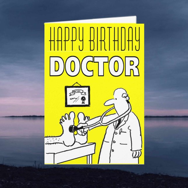 Bonne carte de médecin d'anniversaire pour personn (Créateur téléchargé)