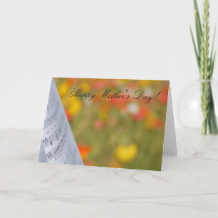 Bonne carte de musique pour la fête des mères