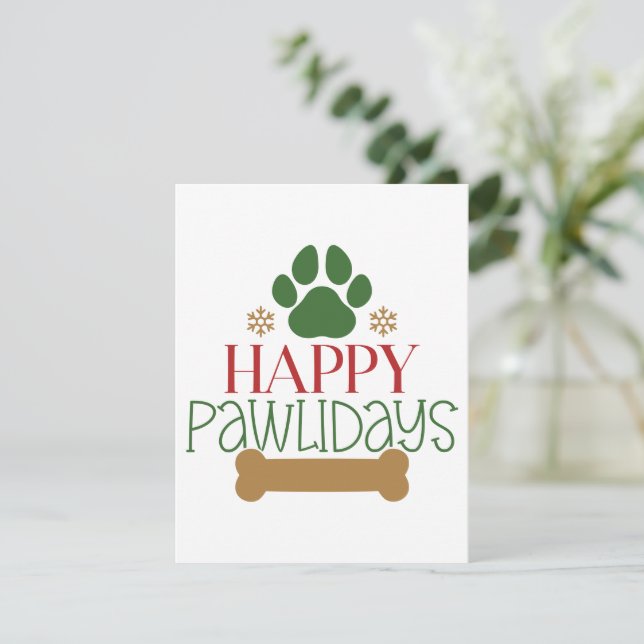 Bonne carte de Noël Pawlidays (Debout devant)