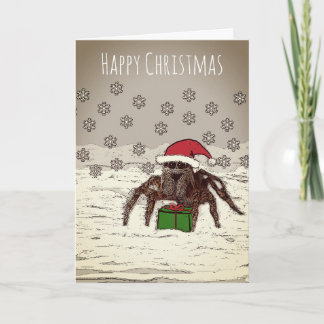 Bonne Carte de Noël Spider Avec Nom Personnalisé