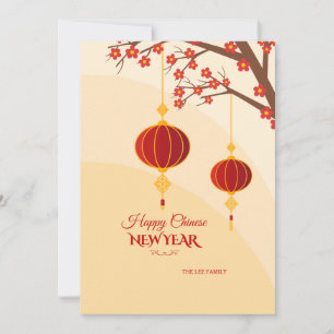 Bonne carte de Nouvel An chinoise