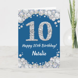 Bonne carte de Parties scintillant 10e anniversair