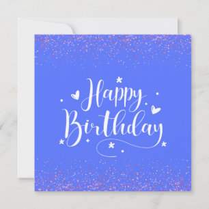 Bonne carte de Parties scintillant d'anniversaire