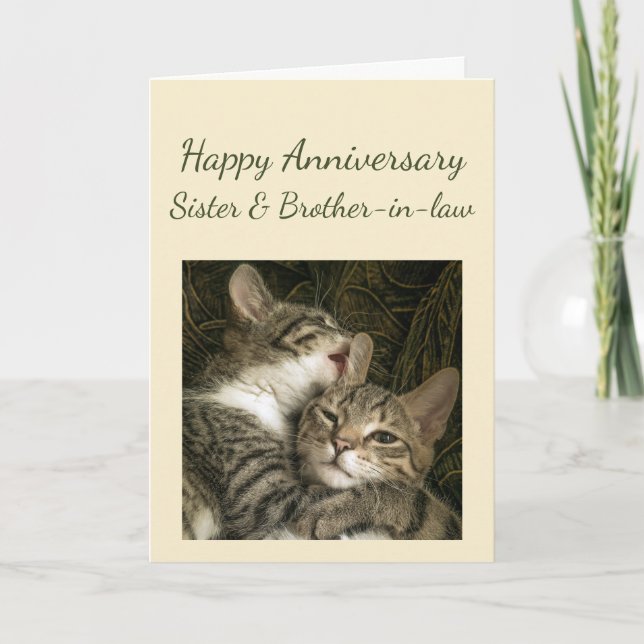 Bonne carte de soeur et de beau-frère pour l'anniv (Devant)