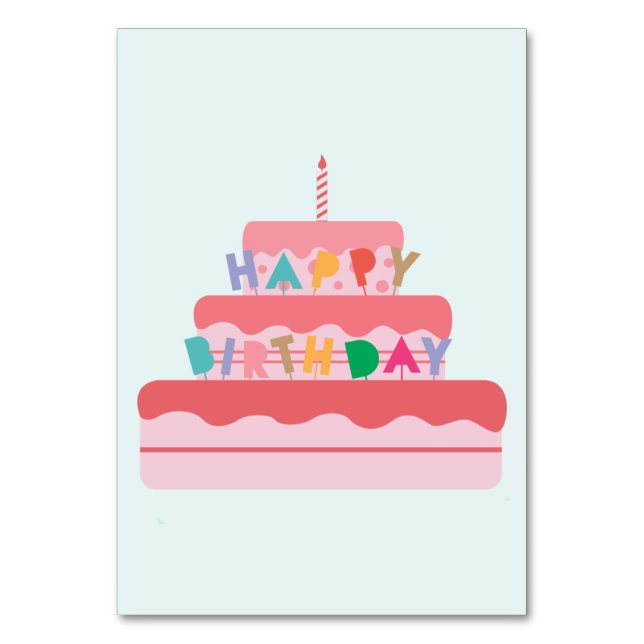 Bonne carte de table d'anniversaire (Par défaut)