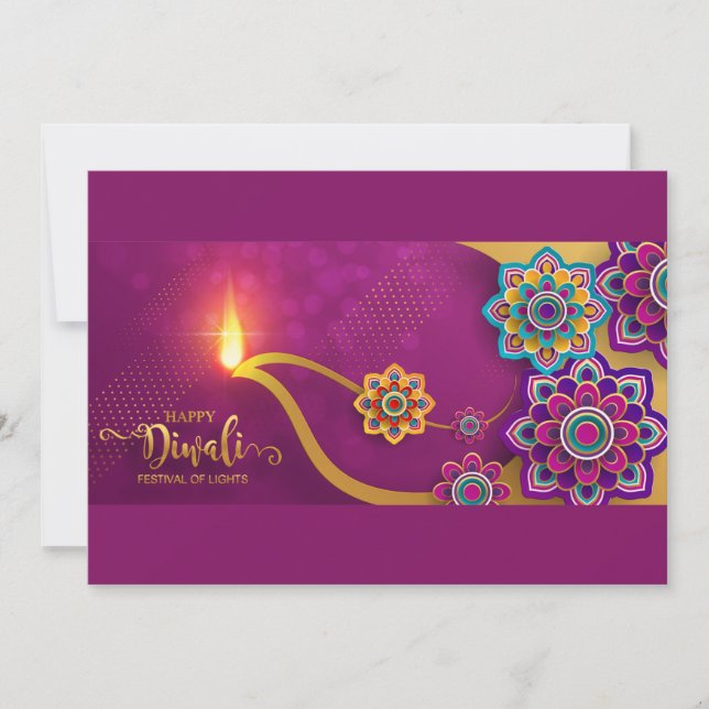 Bonne carte de vacances Diwali (Devant)