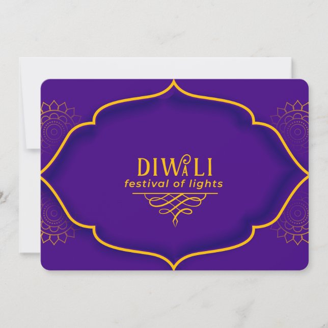 Bonne carte de vacances Diwali (Devant)
