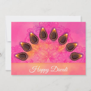 Bonne carte de vacances Diwali