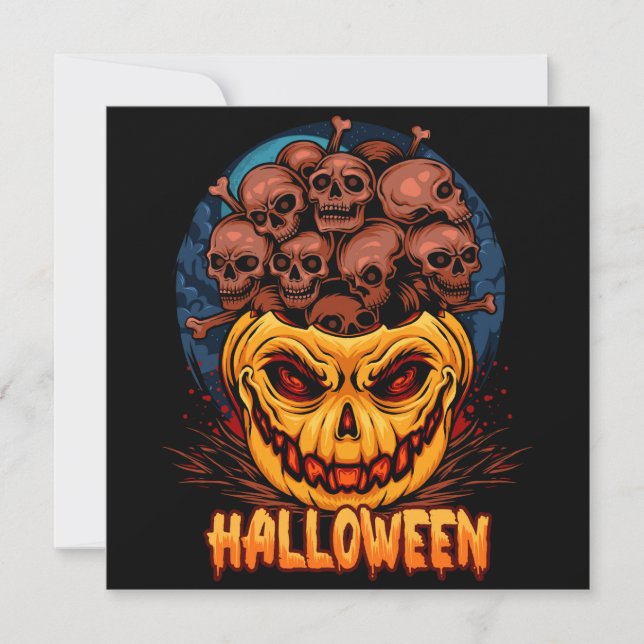 Bonne carte de vacances Halloween (Devant)