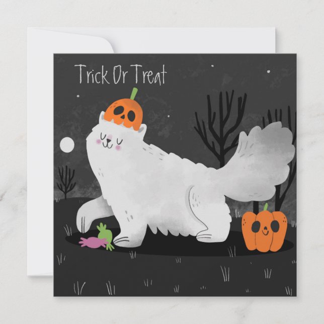 Bonne carte de vacances Halloween (Devant)