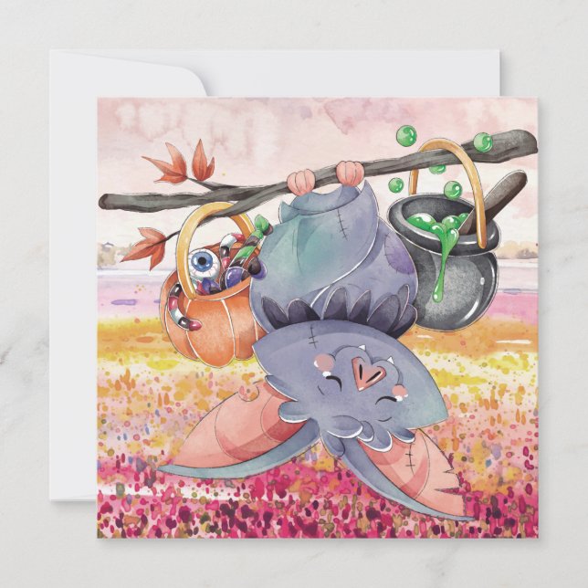 Bonne carte de vacances Halloween (Devant)