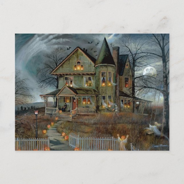 Bonne Carte de vacances pliée Halloween (Devant)