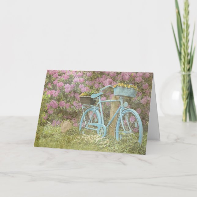 Bonne carte de vélo Anniversaire (Devant)
