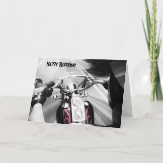 Bonne carte de vélo d'anniversaire