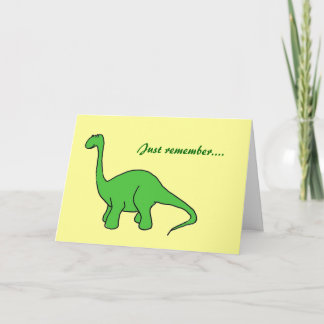 Bonne carte de vieillesse Dinosaure Anniversaire