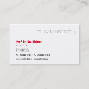 Bonne carte de visite claire à lire