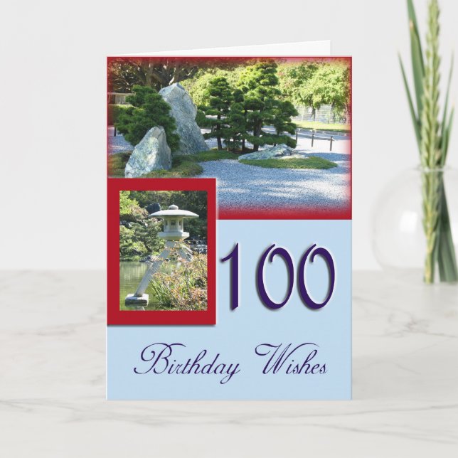 Bonne carte de voeux 100e anniversaire (Devant)