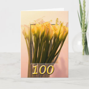 Bonne carte de voeux 100e anniversaire