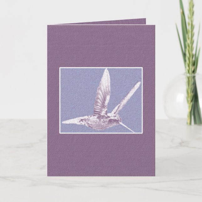 Bonne carte de voeux aux colibris de Pâques (Devant)