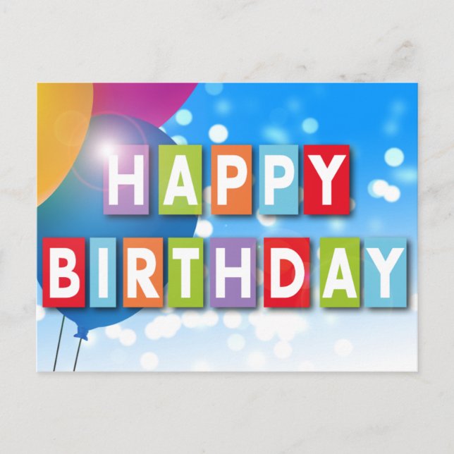 Bonne carte de voeux d'anniversaire 1 (Devant)