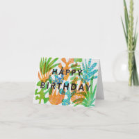 Bonne carte de voeux d'anniversaire dans l'effet s