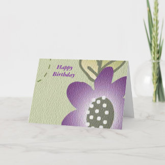Bonne carte de voeux d'anniversaire - Floral