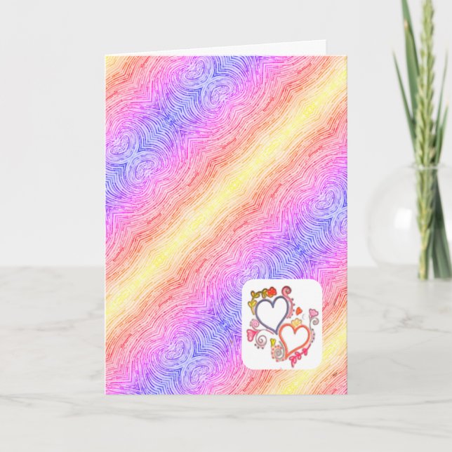 Bonne carte de voeux d'anniversaire pliée (Devant)