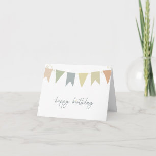 Bonne carte de voeux d'anniversaire pliée