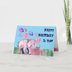 Bonne carte de voeux d'anniversaire pliée