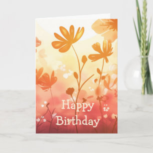 Bonne carte de voeux d'anniversaire pliée
