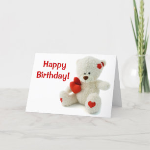 Bonne carte de voeux d'anniversaire Teddy Bear