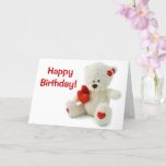 Bonne carte de voeux d'anniversaire Teddy Bear<br><div class="desc">Joyeux anniversaire Teddy Bear Birthday Card pour votre être aimé</div>