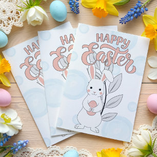 Bonne carte de voeux de lapin de Pâques